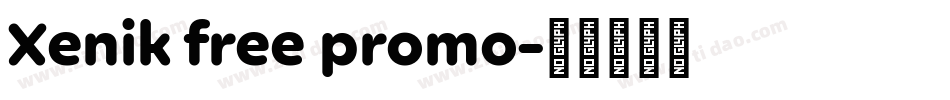 Xenik free promo字体转换